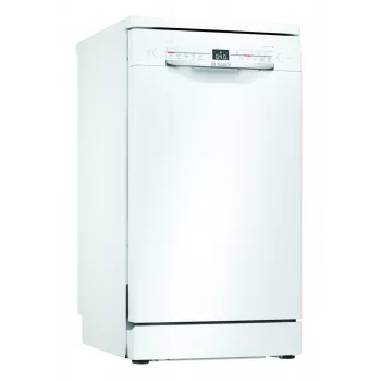Laisvai pastatoma indaplovė Bosch SPS40E22EU, siaura 45 cm, 9 vietų, 5 programos, 48 dB, balta