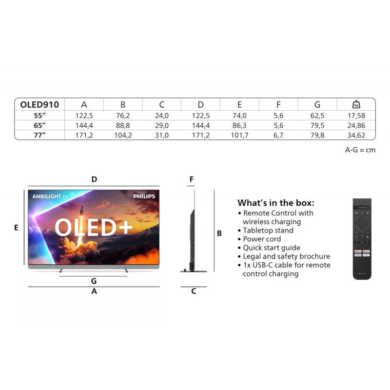 Philips 55OLED910/12 televizorius 139.7 cm (55 col.) 4K Ultra HD išmanusis televizorius Wi-Fi metalinis