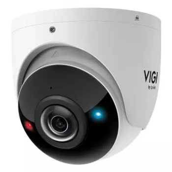 IP apsaugos kamera TP-Link InSight S485PI lauko laidinė bokštelinė 4K 3840×2160, 180° horizontalus objektyvas, tvirtinama prie sienos, balta