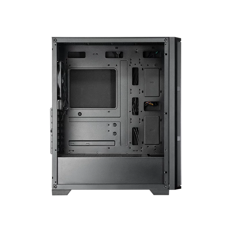 Chieftec AS-02B-OP kompiuterio korpusas Midi Tower Juoda