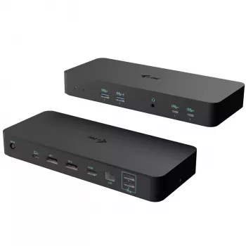 i-tec USB-C išmanioji trijų ekranų prijungimo stotelė + 100 W maitinimo tiekimas