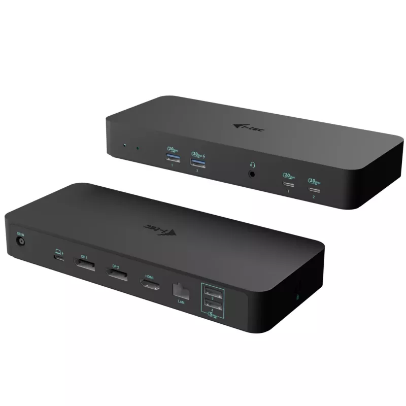 i-tec USB-C išmanioji trijų ekranų prijungimo stotelė + 100 W maitinimo tiekimas