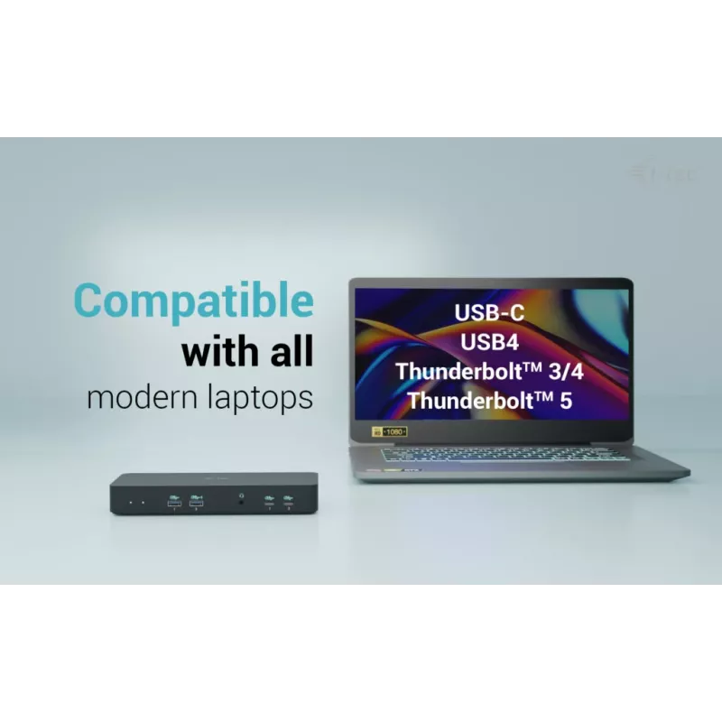 i-tec USB-C išmanioji trijų ekranų prijungimo stotelė + 100 W maitinimo tiekimas