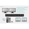 ITEC i-tec USB-C KVM dokų stotis PRO trims kompiuteriams, dviguba vaizdo išvestis, 2x maitinimo tiekimas (iki 92 W), USB 3.2, 10 Gbps, Gigabit Ethernet