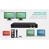 ITEC i-tec USB-C KVM dokų stotis PRO trims kompiuteriams, dviguba vaizdo išvestis, 2x maitinimo tiekimas (iki 92 W), USB 3.2, 10 Gbps, Gigabit Ethernet