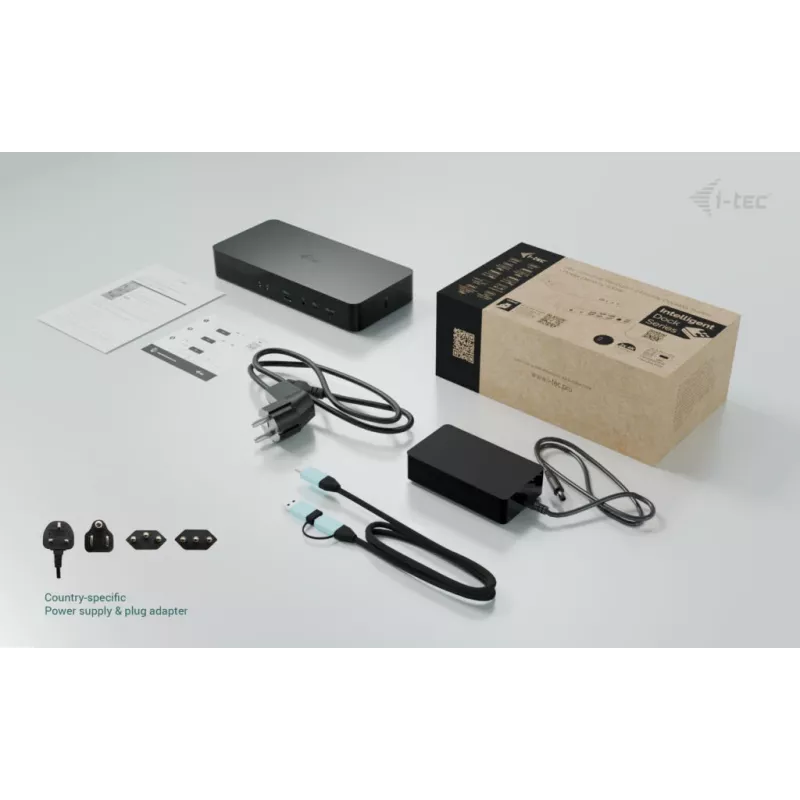 Dokingo stotis i-tec CAINTGDUAL4KDOCPD Dual Display Power Delivery 100W