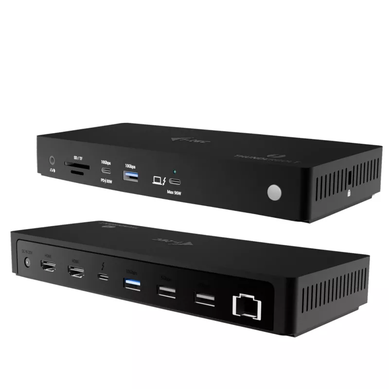i-tec Thunderbolt4 trigubo ekrano dokavimo stotelė + maitinimo tiekimas 96 W