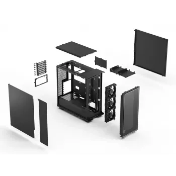 PC korpusas Fractal Design Epoch Juoda Solid Midi Tower juodas