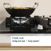 Bosch Serie 6 PCQ7A5I90 kaitlentė Nerūdijantis plienas Įmontuojama 75 cm Dujinė 5 zonos (-ų)