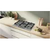 Bosch Serie 6 PCQ7A5I90 kaitlentė Nerūdijantis plienas Įmontuojama 75 cm Dujinė 5 zonos (-ų)