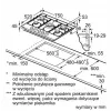 Bosch Serie 6 PCQ7A5I90 kaitlentė Nerūdijantis plienas Įmontuojama 75 cm Dujinė 5 zonos (-ų)