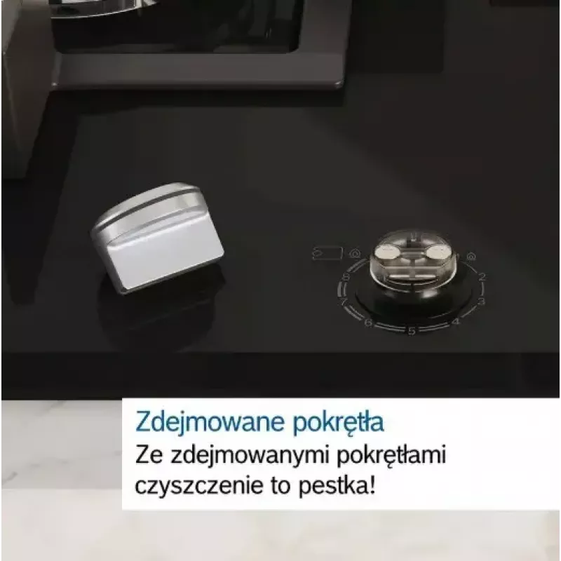 Bosch Serie 6 PCQ7A5I90 kaitlentė Nerūdijantis plienas Įmontuojama 75 cm Dujinė 5 zonos (-ų)