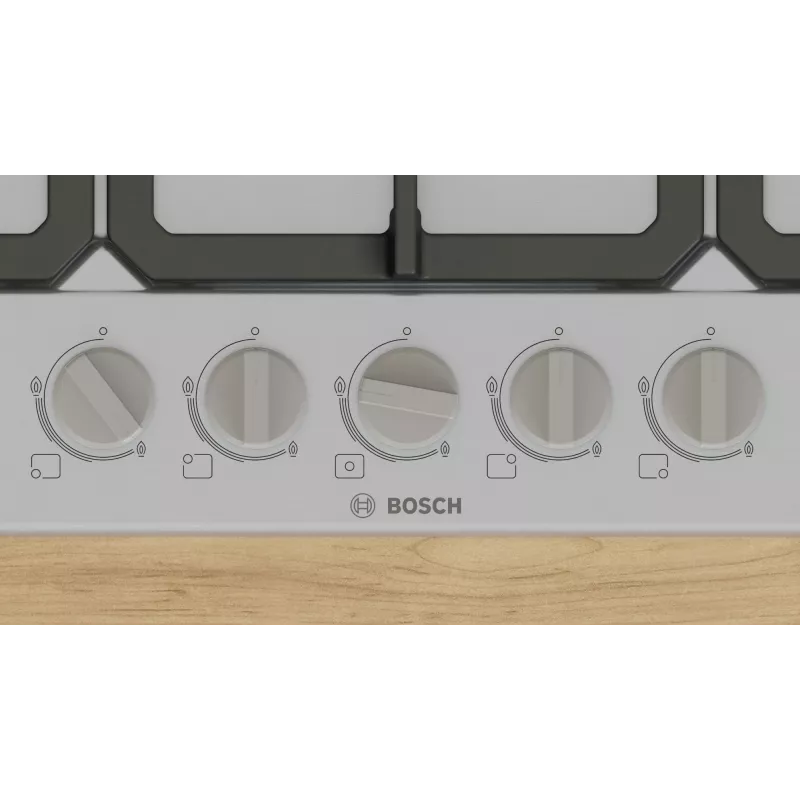 Bosch Serie 4 PGQ7B5K90 kaitlentė Nerūdijantis plienas Įmontuojama 75 cm Dujinė 5 zonos (-ų)