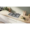 Bosch Serie 4 PGQ7B5K90 kaitlentė Nerūdijantis plienas Įmontuojama 75 cm Dujinė 5 zonos (-ų)