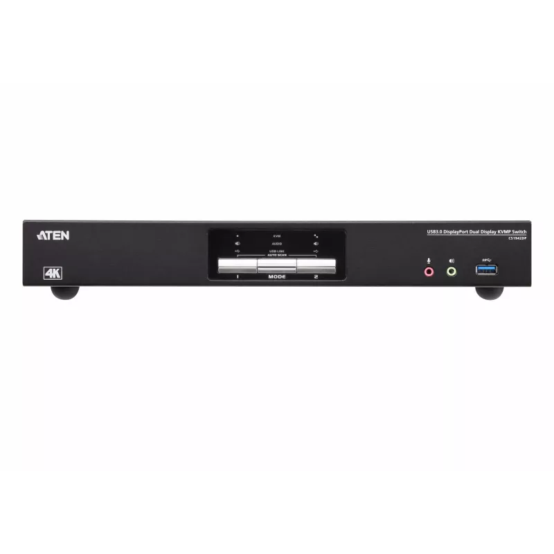 ATEN 2P USB3.0 DisplayPORT dvigubo vaizdo KVMP jungiklis
