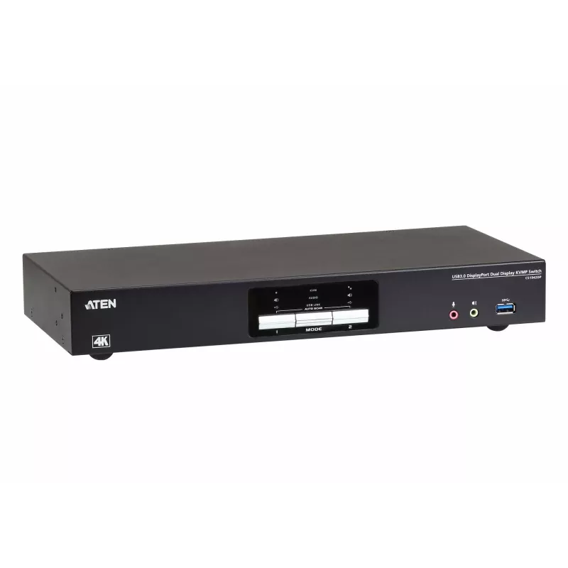 ATEN 2P USB3.0 DisplayPORT dvigubo vaizdo KVMP jungiklis