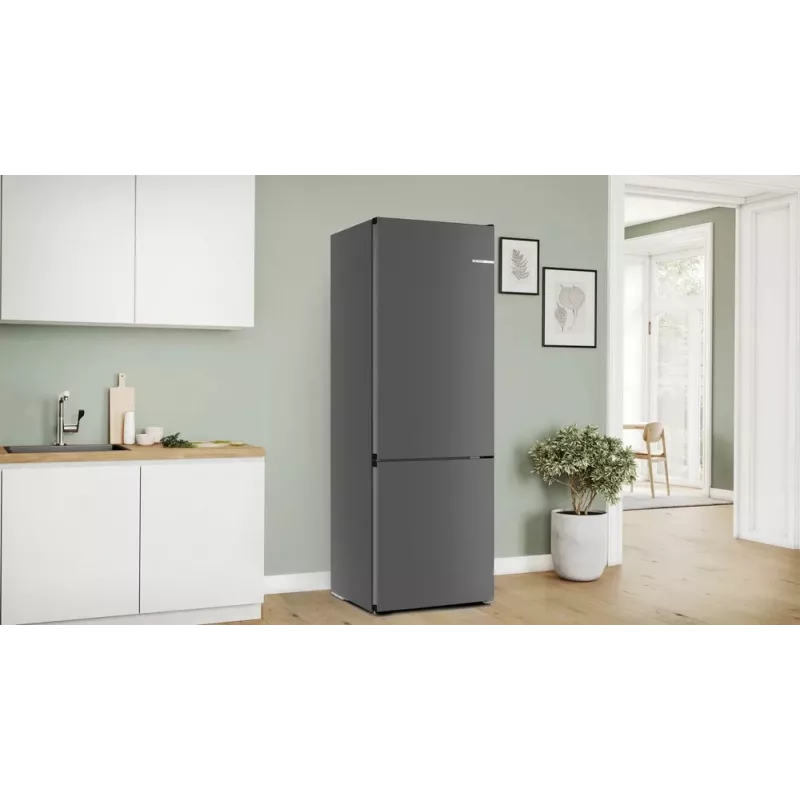 Šaldytuvas-šaldiklis Bosch Serie 4 KGN49OCAF, laisvai pastatomas, bendras 440 L, antracito spalvos, No Frost