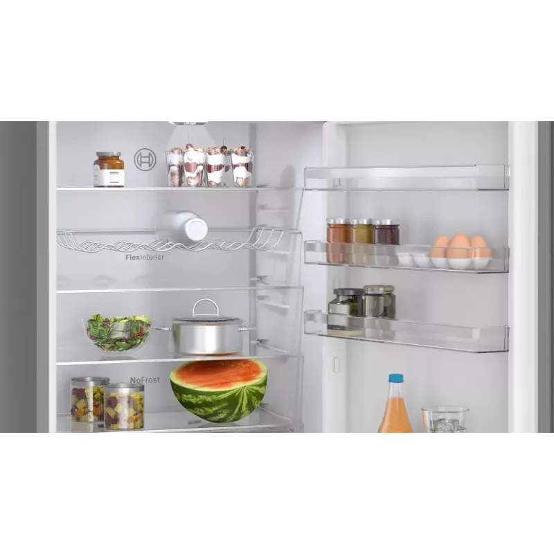 Šaldytuvas-šaldiklis Bosch Serie 4 KGN49OCAF, laisvai pastatomas, bendras 440 L, antracito spalvos, No Frost