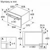 Bosch Serie 6 CMA585GB1 mikrobangų krosnelė Juoda Kombinuota mikrobangų krosnelė Įmontuojama 44 L 900 W