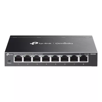 TP-Link Omada ES208G tinklo komutatorius valdomas L2 Gigabit Ethernet (10/100/1000) juodas