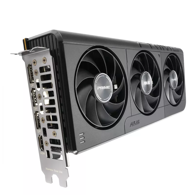 Vaizdo plokštė ASUS GeForce RTX 5060 — 8 GB GDDR7, 128 bitų, PCIe 5.0, 3x DisplayPort 2.1b + 1x HDMI 2.1b, 2595 MHz OC, 3 ventiliatoriai, 268,3 mm