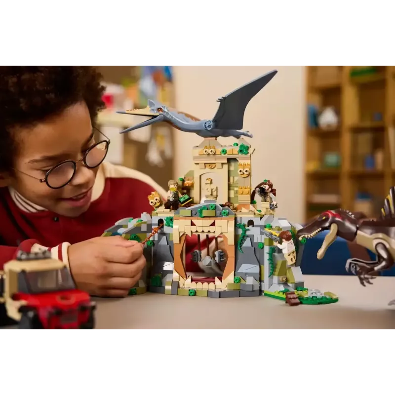 LEGO Jurassic World Oro misija su kecalkoatliu ir spinozauru 76976 — 984 dalys, 4 minifigūrėlės, amžius 8+