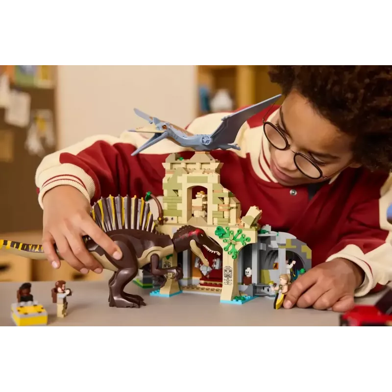 LEGO Jurassic World Oro misija su kecalkoatliu ir spinozauru 76976 — 984 dalys, 4 minifigūrėlės, amžius 8+