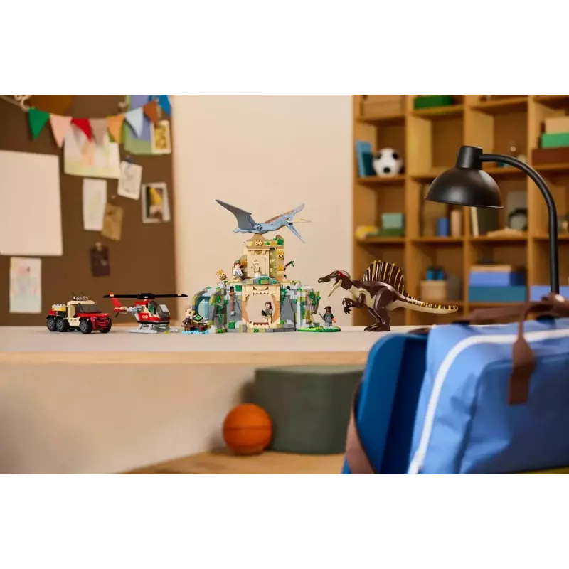 LEGO Jurassic World Oro misija su kecalkoatliu ir spinozauru 76976 — 984 dalys, 4 minifigūrėlės, amžius 8+