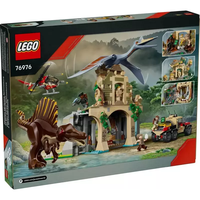 LEGO Jurassic World Oro misija su kecalkoatliu ir spinozauru 76976 — 984 dalys, 4 minifigūrėlės, amžius 8+