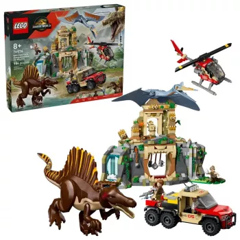 LEGO Jurassic World Oro misija su kecalkoatliu ir spinozauru 76976 — 984 dalys, 4 minifigūrėlės, amžius 8+