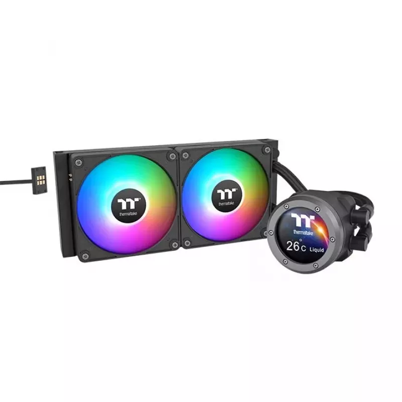 Skysčio aušinimo komplektas Thermaltake CL-W414-PL12SW-A 12 cm juodas