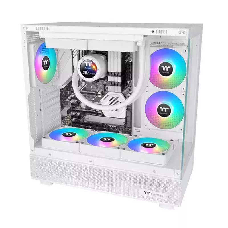 Ventiliatorius Thermaltake CT120 EX ARGB Sync PC aušinimo ventiliatorius baltas 3 ventiliatorių rinkinys
