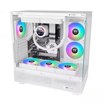 Ventiliatorius Thermaltake CT140 EX ARGB Sync kompiuterio aušinimo ventiliatorius baltas (3 ventiliatorių rinkinys)