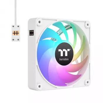 Ventiliatorius Thermaltake CT140 EX ARGB Sync kompiuterio aušinimo ventiliatorius baltas (3 ventiliatorių rinkinys)