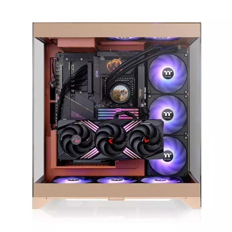 Kompiuterio korpusas Thermaltake CTE E550 TG Midi Tower Smėlio spalvos