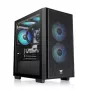 Thermaltake Versa H16 TG ARGB mikro bokšto korpusas, juodas