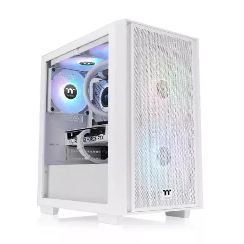 PC korpusas Thermaltake Versa H16 TG ARGB Micro Tower baltas