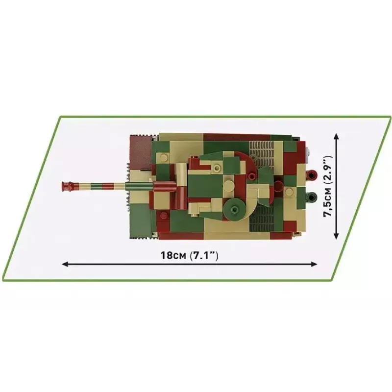Statinio modelio rinkinys Cobi Pz.Kpfw. VI Tiger Ausf. E 1:35 mastelis, detali kaladėlių konstrukcija
