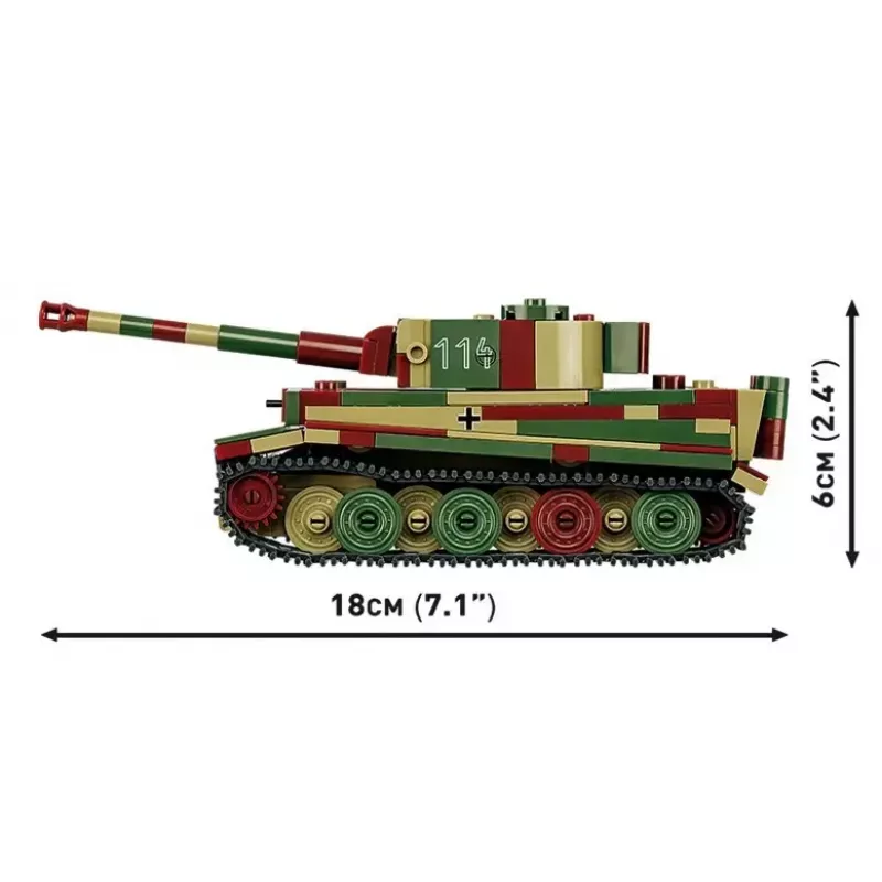 Statinio modelio rinkinys Cobi Pz.Kpfw. VI Tiger Ausf. E 1:35 mastelis, detali kaladėlių konstrukcija