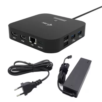 USB-C dvigubas HDMI adapteris ITEC C31DUALHDMIDPD100 — dvigubas HDMI 4K@60Hz, USB-C maitinimo tiekimas 100W