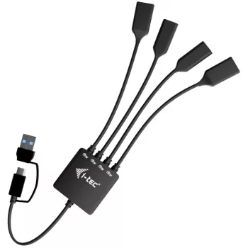 i-tec USB-C/USB-A kabelinis šakotuvas 4 prievadai (2x USB-C, 2x USB-A)