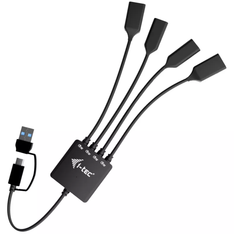 i-tec USB-C/USB-A kabelinis šakotuvas 4 prievadai (2x USB-C, 2x USB-A)