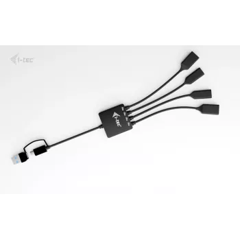 i-tec USB-C/USB-A kabelinis šakotuvas 4 prievadai (2x USB-C, 2x USB-A)