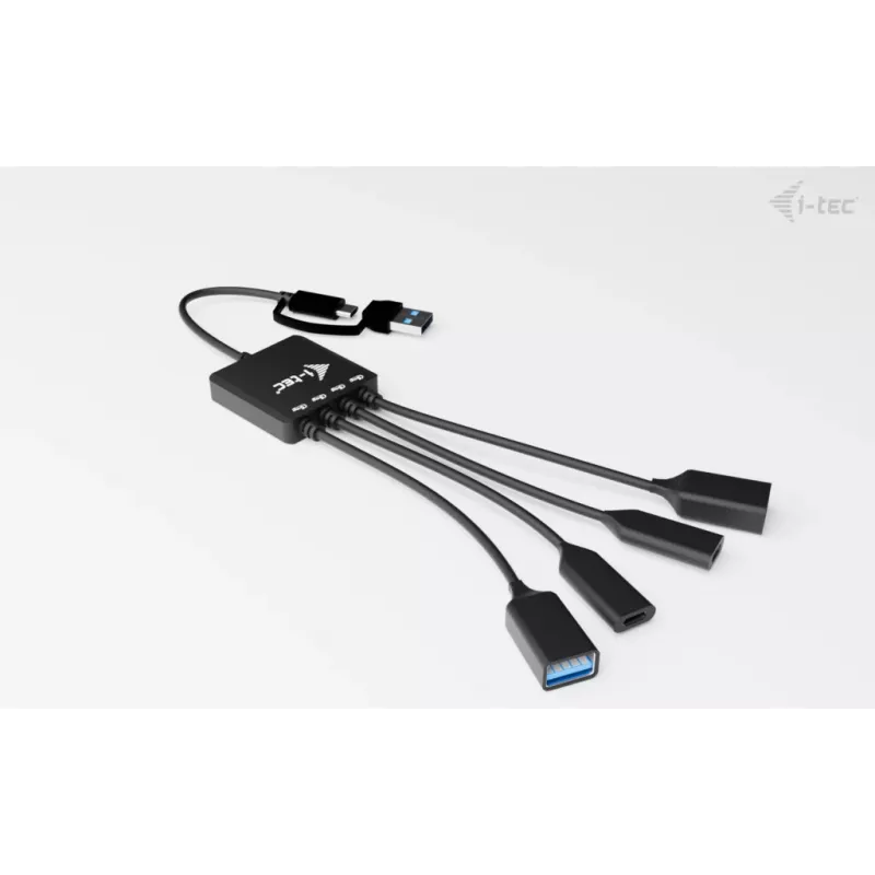 i-tec USB-C/USB-A kabelinis šakotuvas 4 prievadai (2x USB-C, 2x USB-A)