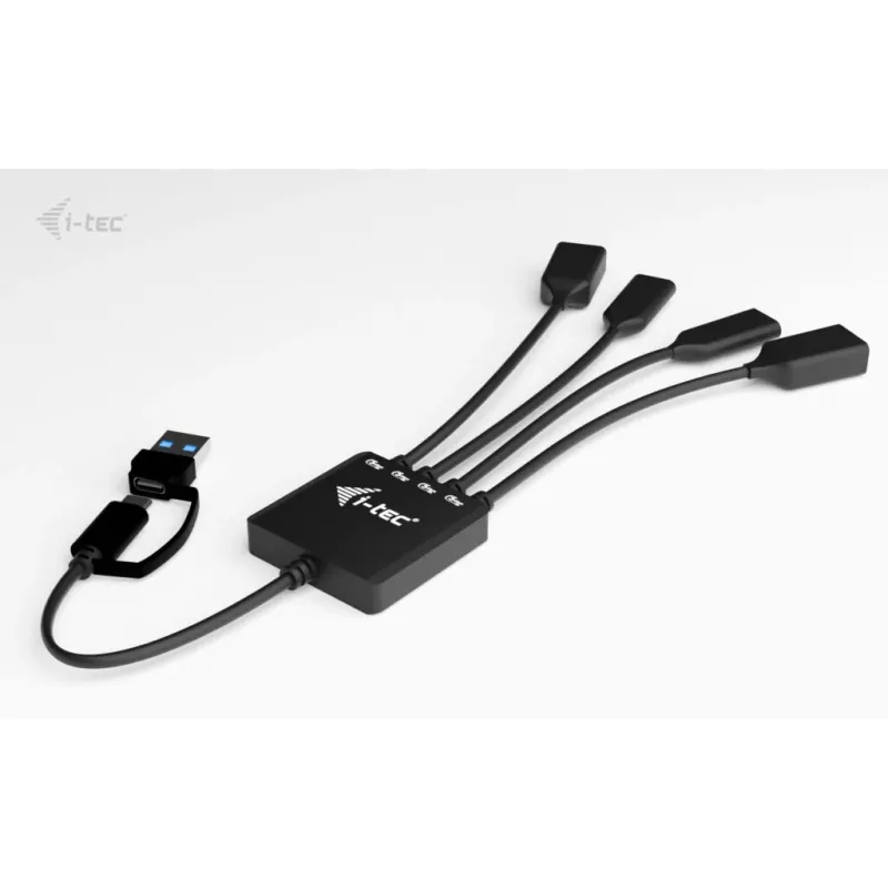 i-tec USB-C/USB-A kabelinis šakotuvas 4 prievadai (2x USB-C, 2x USB-A)