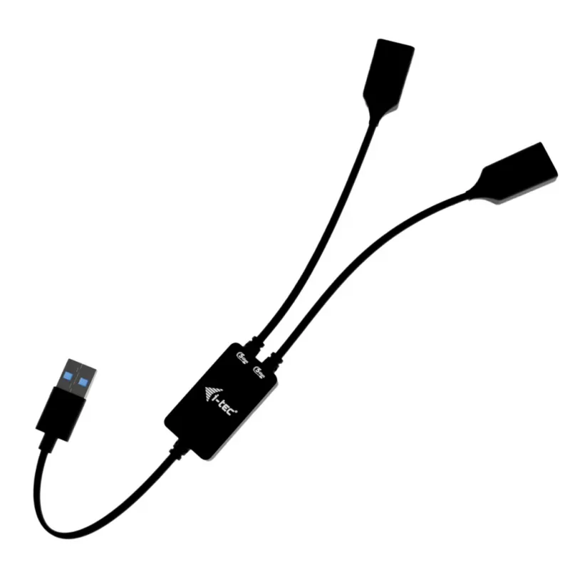USB-A šakotuvas ITEC U3CBLHUB2A — 2 prievadai, USB 3.0 iki 5 Gbps