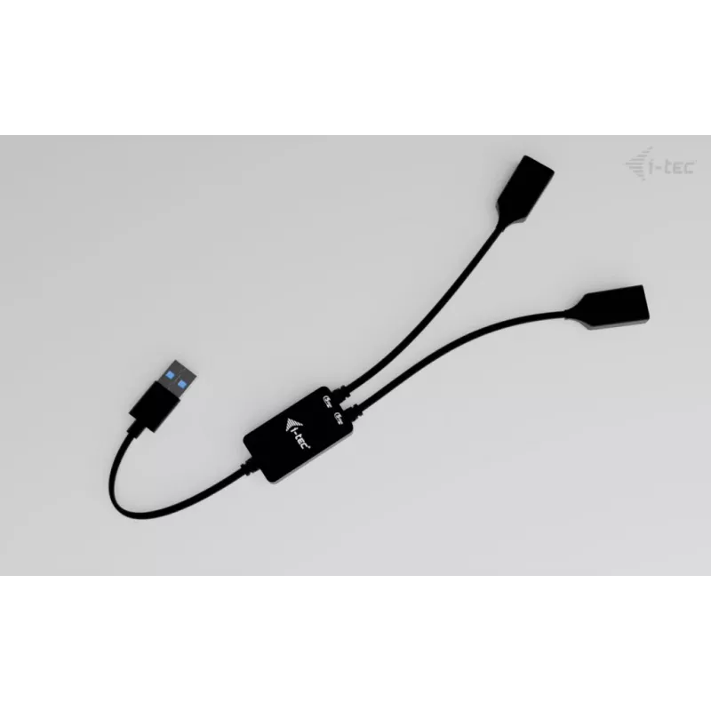 USB-A šakotuvas ITEC U3CBLHUB2A — 2 prievadai, USB 3.0 iki 5 Gbps
