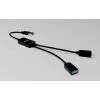 USB-A šakotuvas ITEC U3CBLHUB2A — 2 prievadai, USB 3.0 iki 5 Gbps