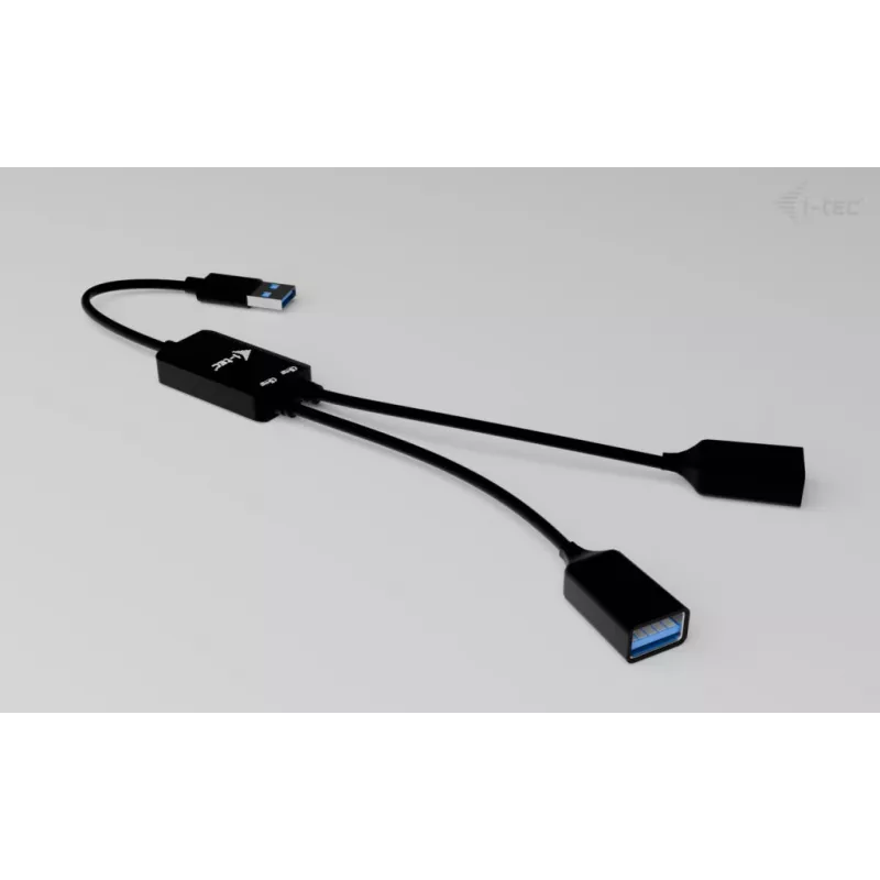 USB-A šakotuvas ITEC U3CBLHUB2A — 2 prievadai, USB 3.0 iki 5 Gbps