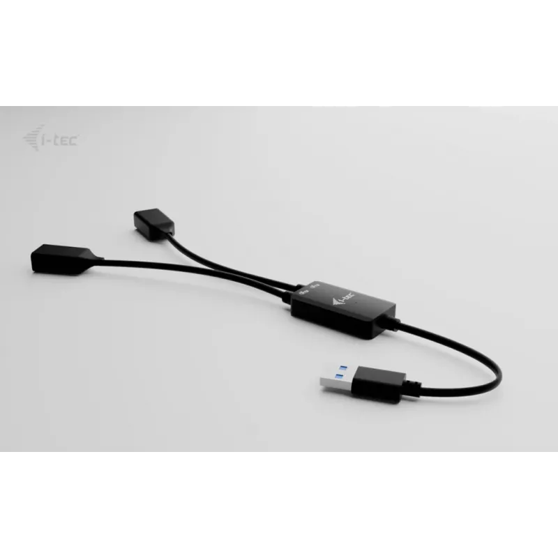 USB-A šakotuvas ITEC U3CBLHUB2A — 2 prievadai, USB 3.0 iki 5 Gbps